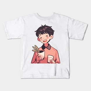 Smile Anime Boy Kids T-Shirt